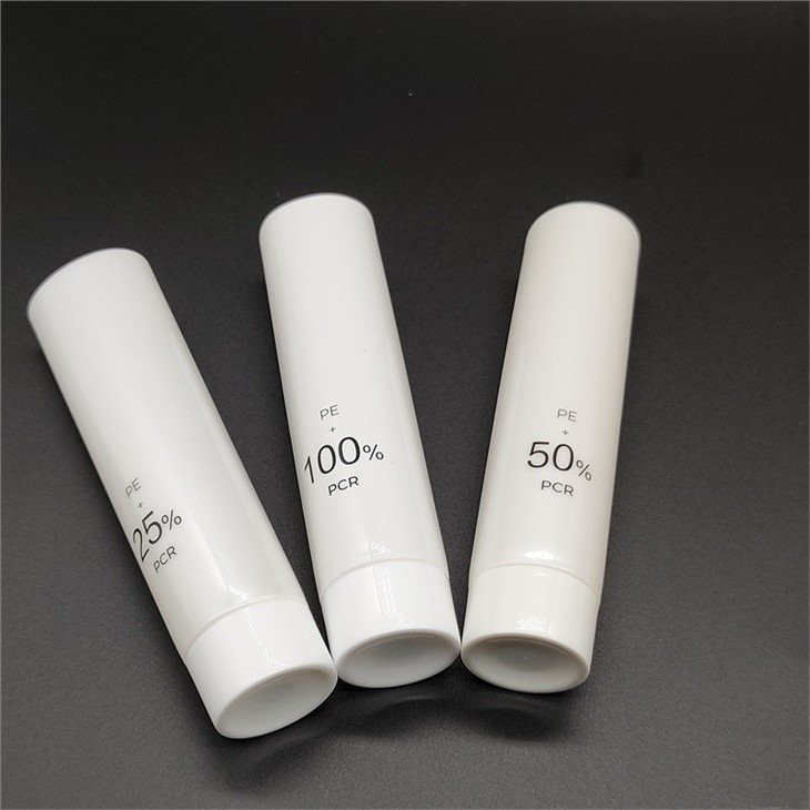 PCR clear lotion cosmetic tubes
